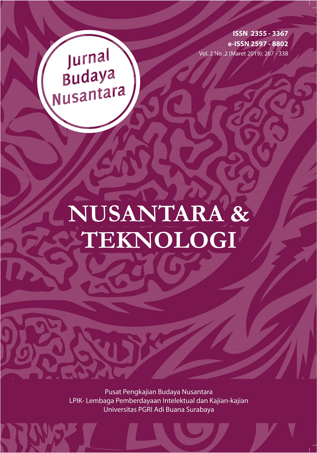 Jurnal Budaya Nusantara