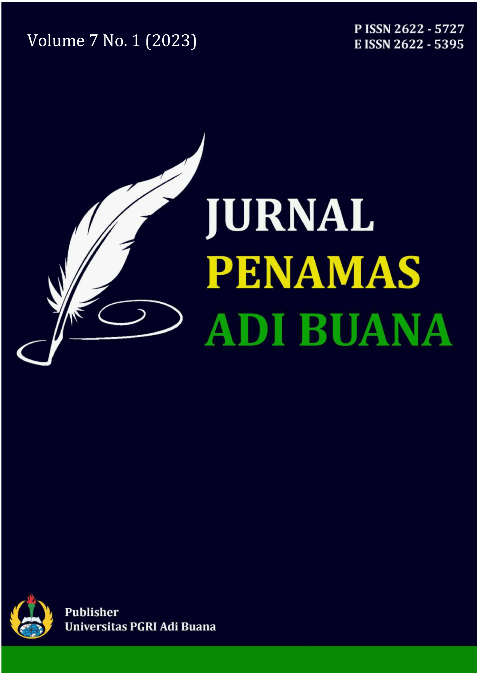 					View Vol. 7 No. 01 (2023): Jurnal Penamas Adi Buana
				
