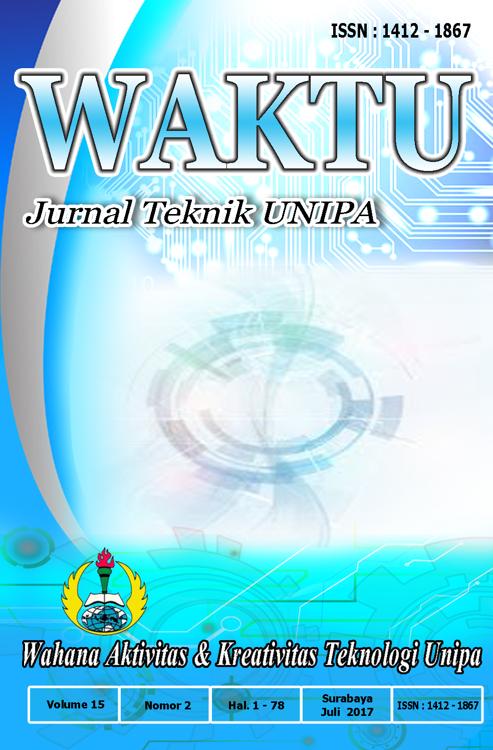 					View Vol. 15 No. 2 (2017): Waktu: Jurnal Teknik UNIPA
				
