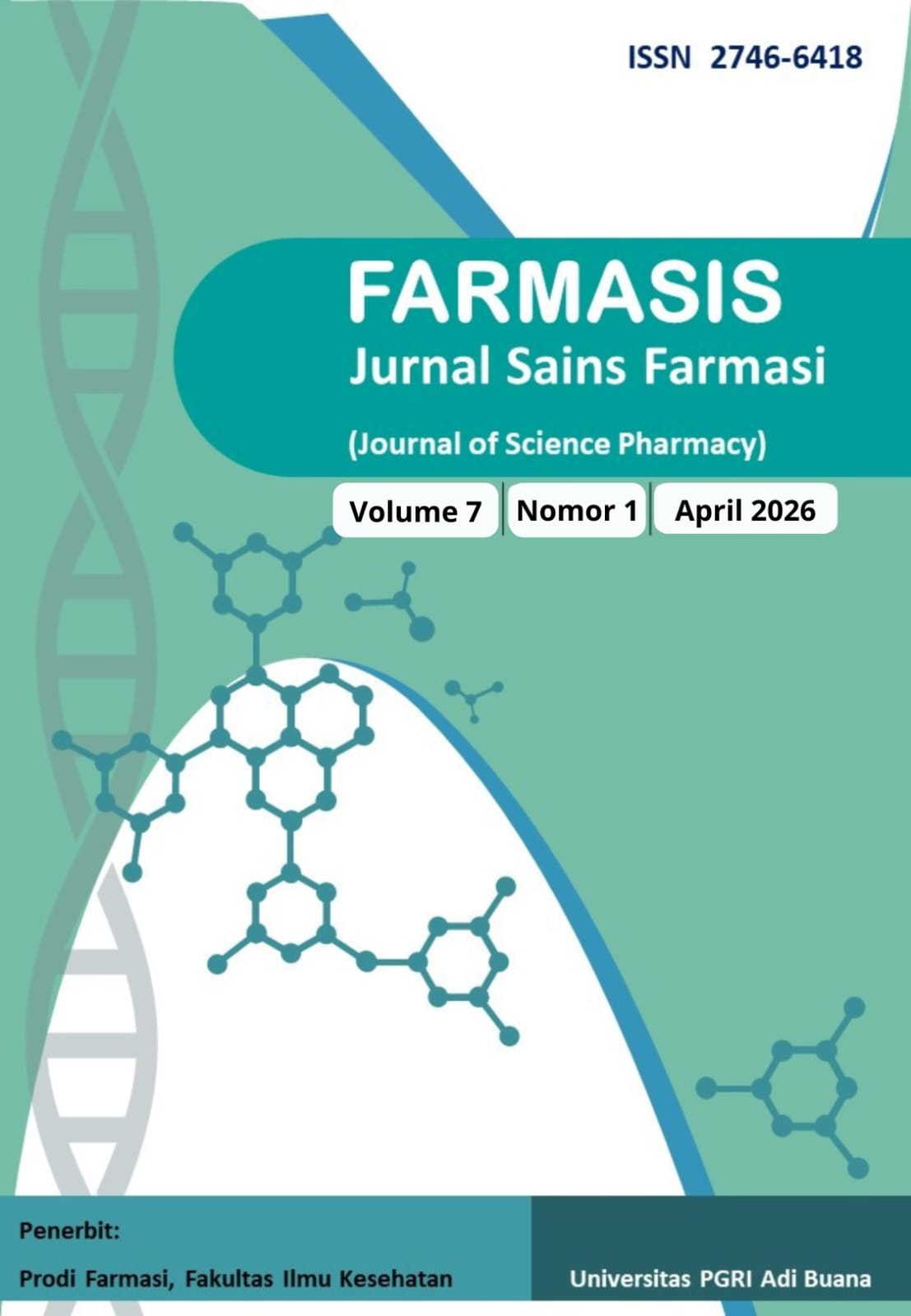 					View Vol. 7 No. 1 (2026): Farmasis: Jurnal Sains Farmasi Vol 7. No. 1 (2026)
				